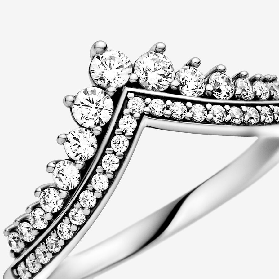 197681 Princess Wishbone Ring | Sterling silver | Pandora AU