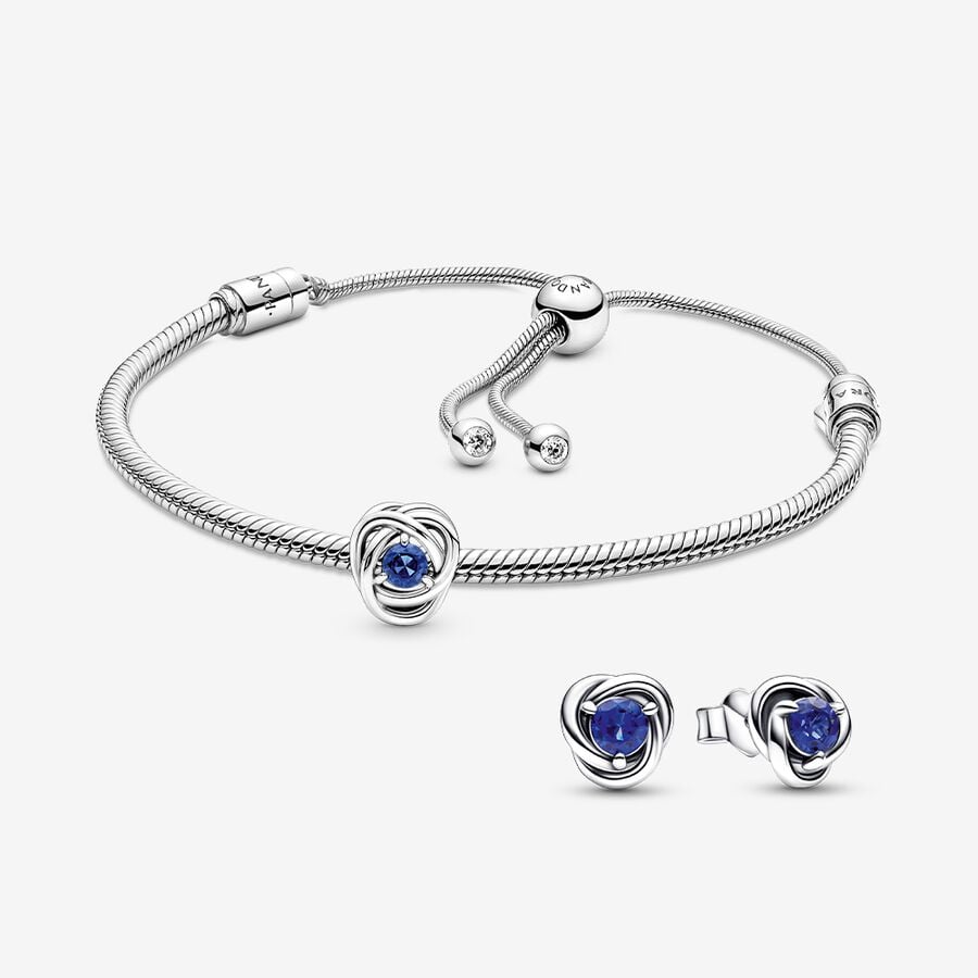 September Birthstone Charm and Earring Gift Set image number 0