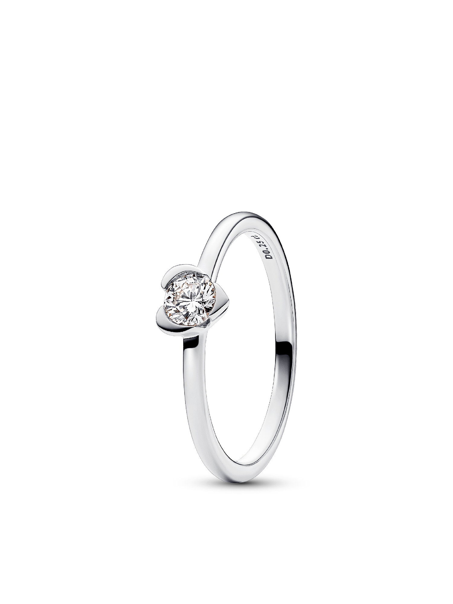 Lab-Grown Diamond Heart Ring | Sterling silver | Pandora AU